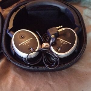 Audio-Technica Black and Silver Headphones. NWOT